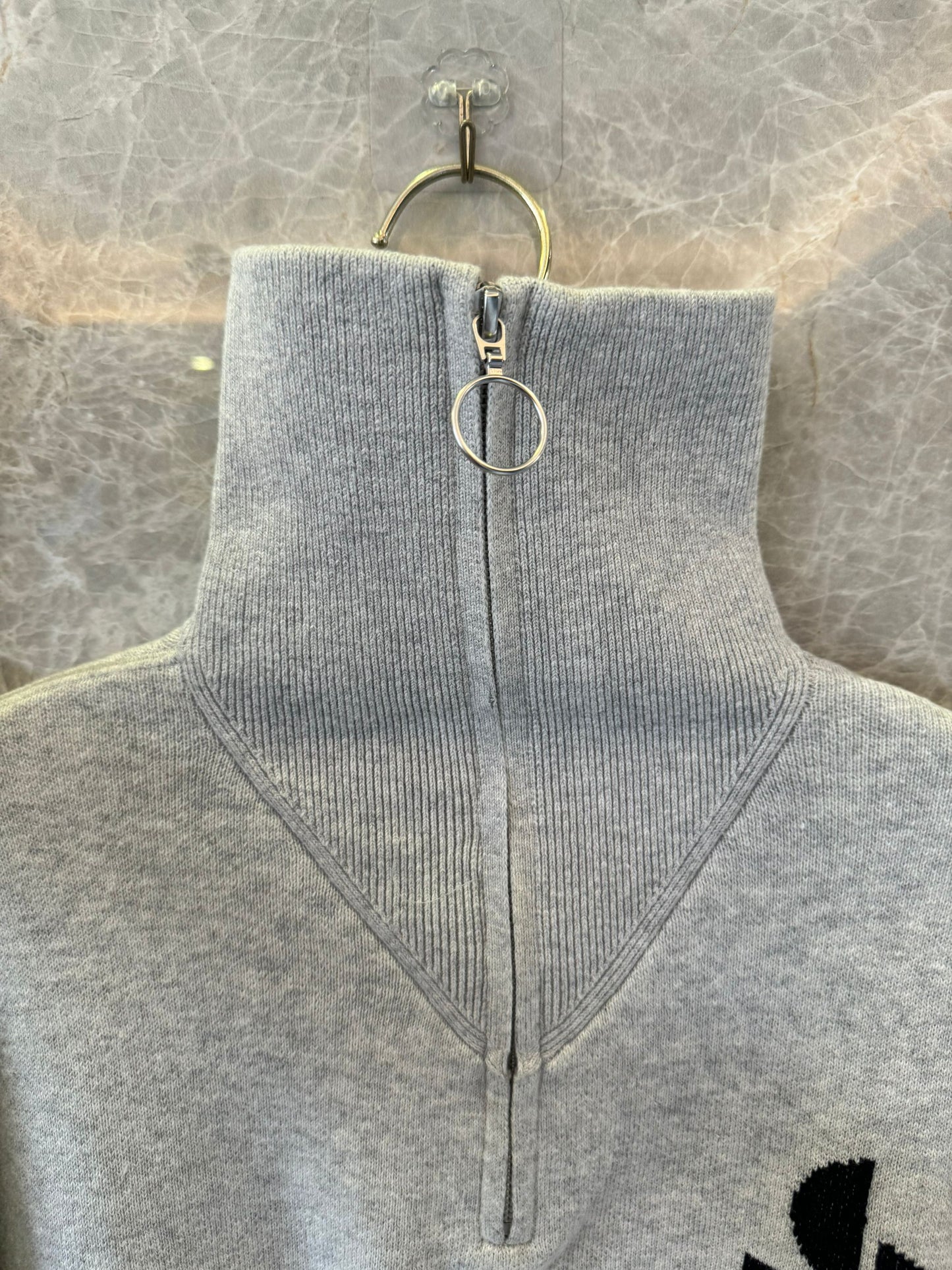 Isabel Marant grey high-neck sweatshirt