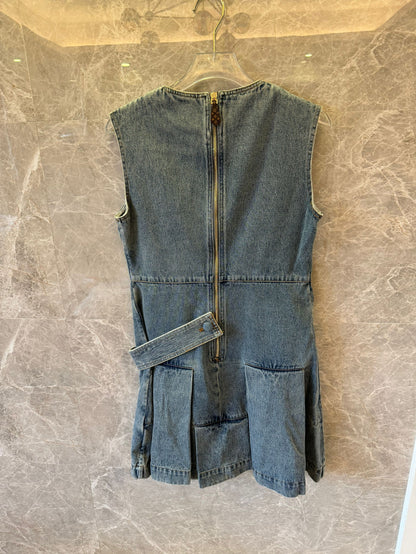 Louis Vuitton sleeveless denim dress