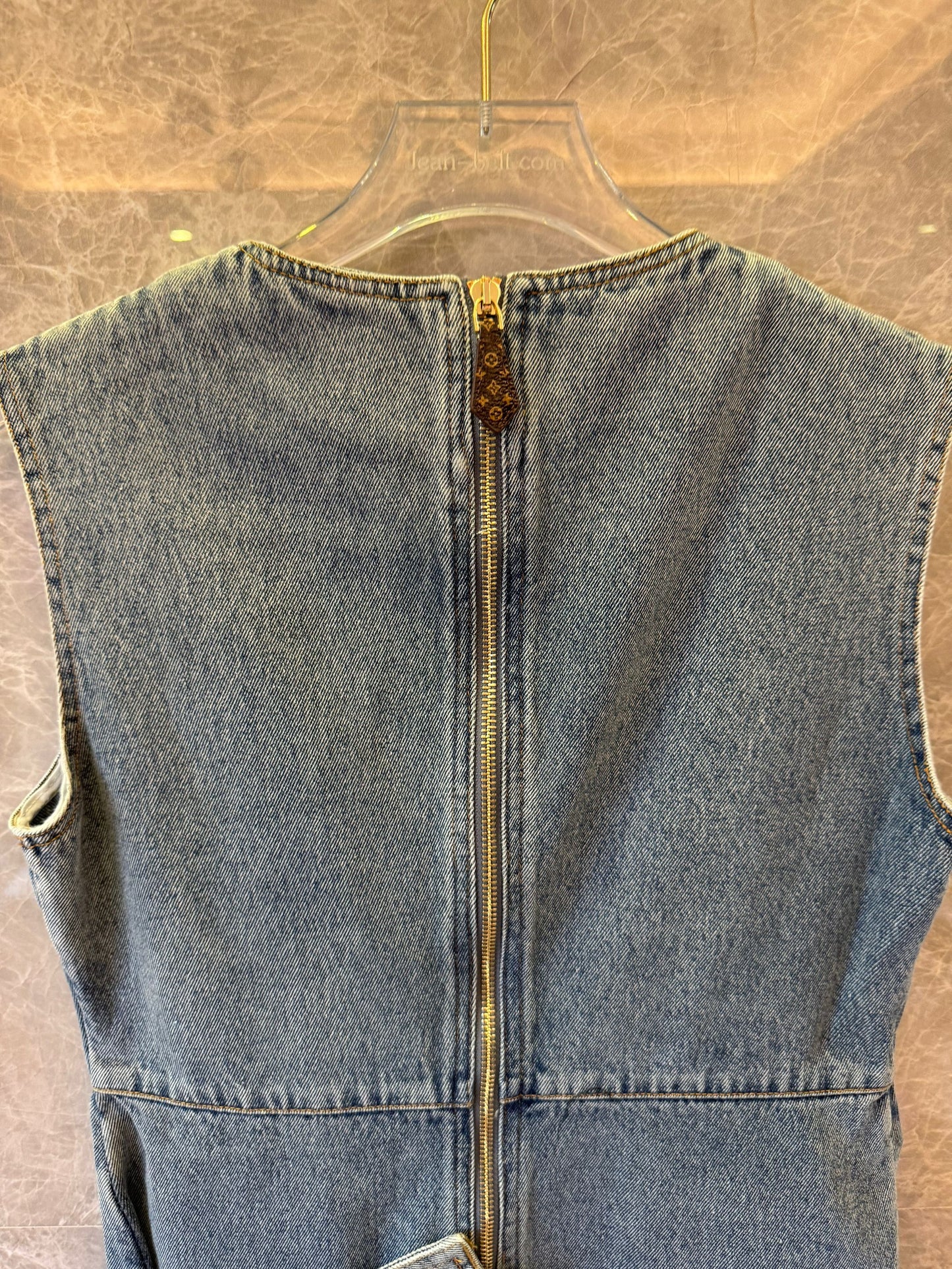 Louis Vuitton sleeveless denim dress