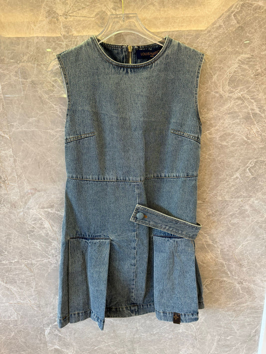 Louis Vuitton sleeveless denim dress