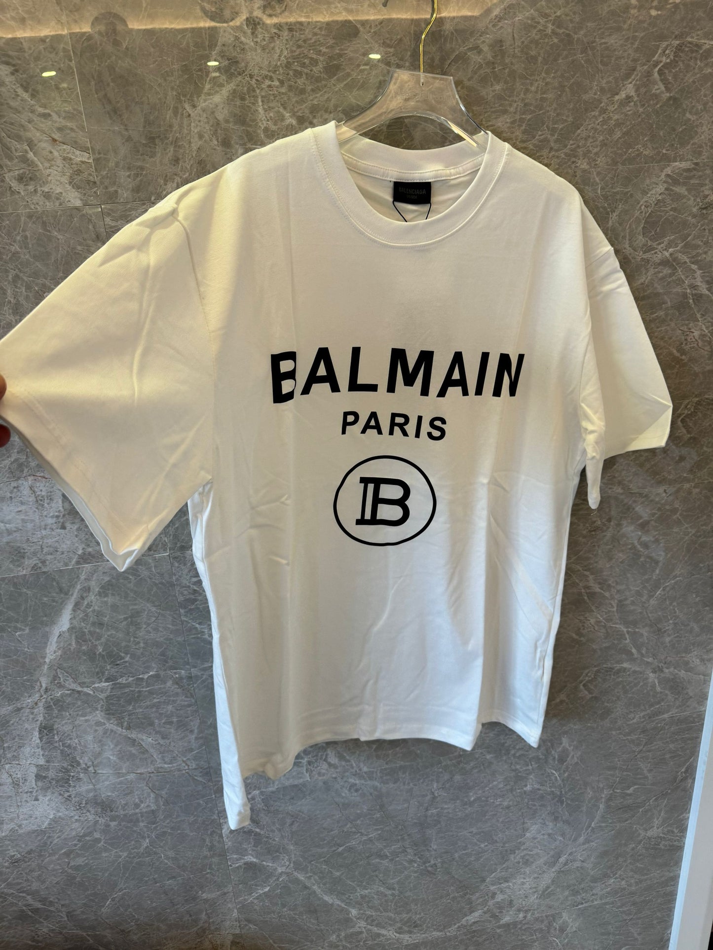 Balmain paris logo t-shirt