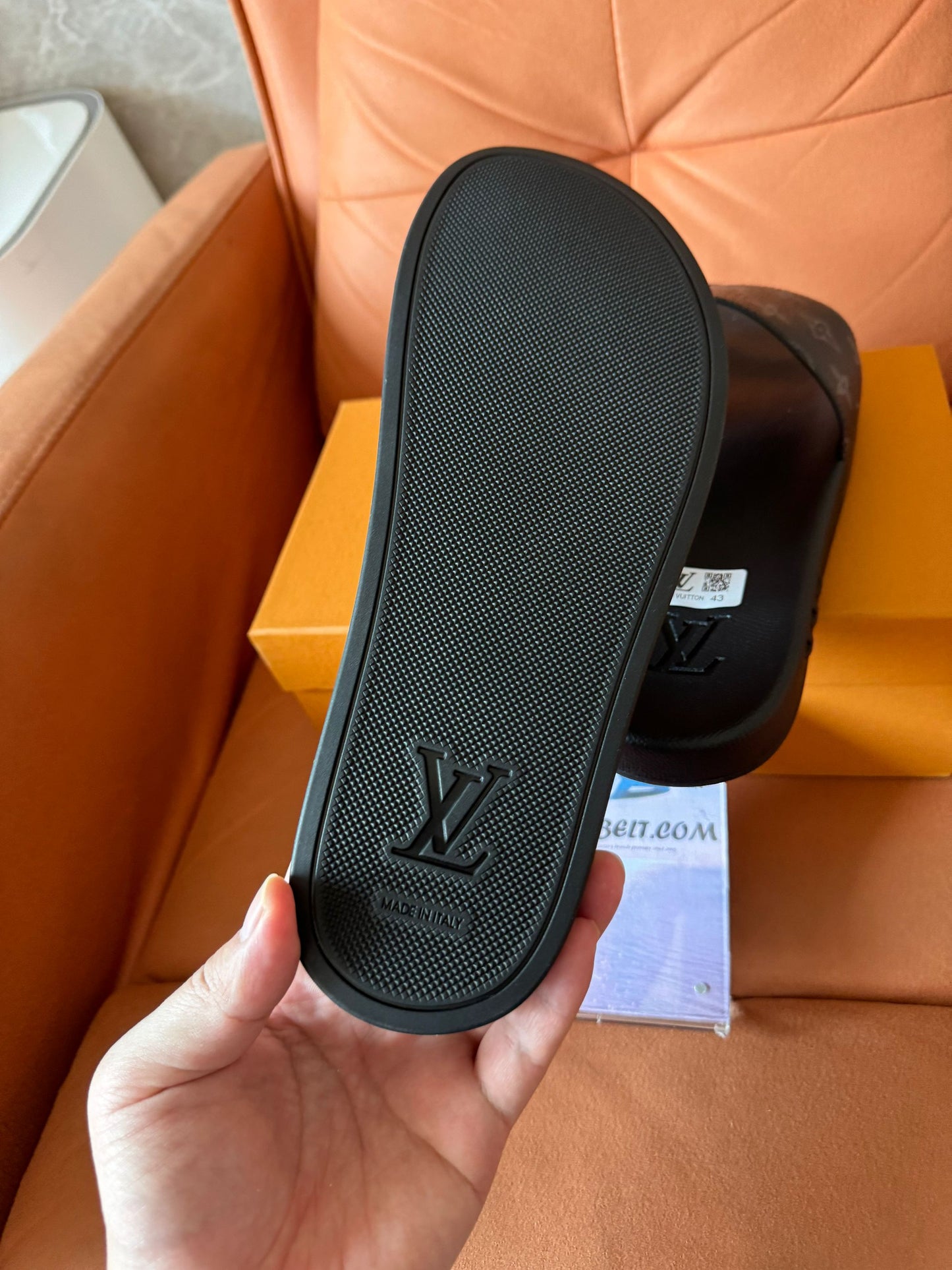 Louis Vuitton Waterfront monogram Eclipse slides