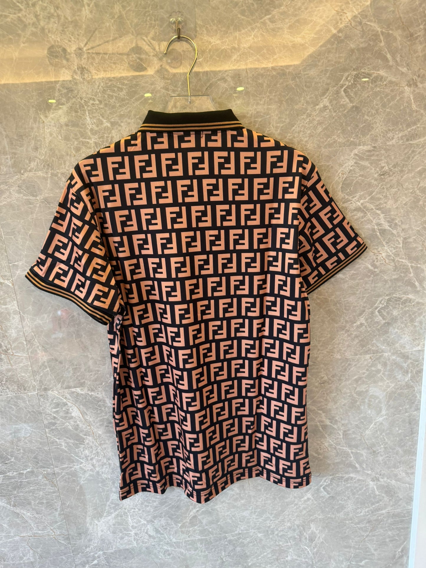 Fendi FF logo printed polo shirt