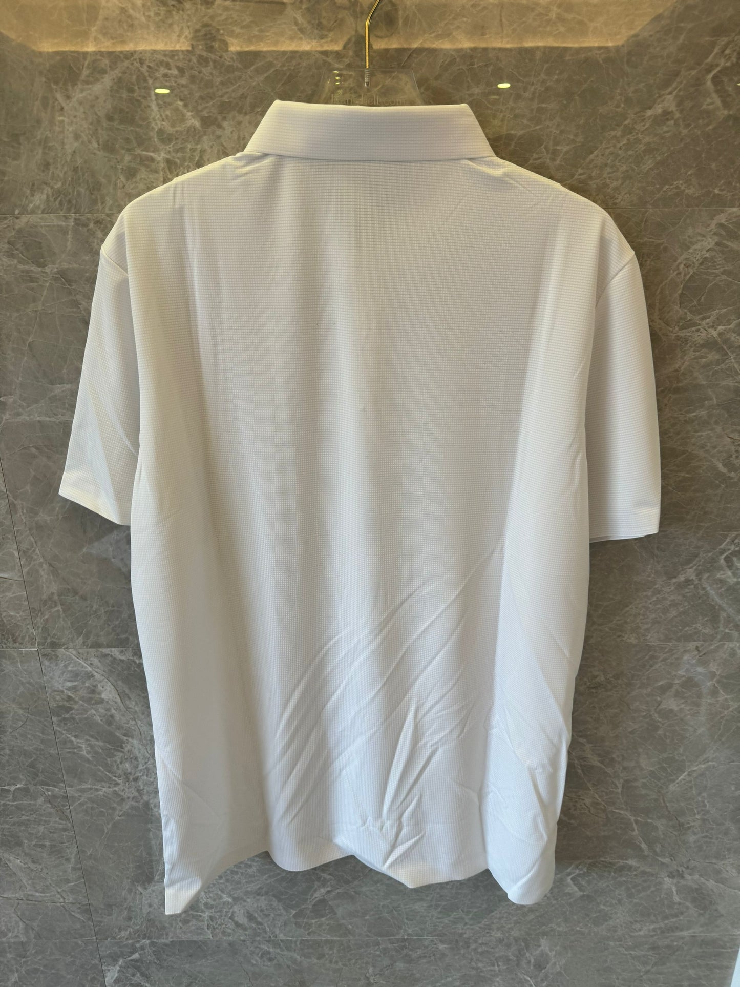 Zegna white polo shirt with minimal logo