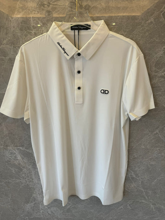 Ferragamo white polo shirt