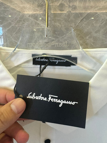 Ferragamo white polo shirt