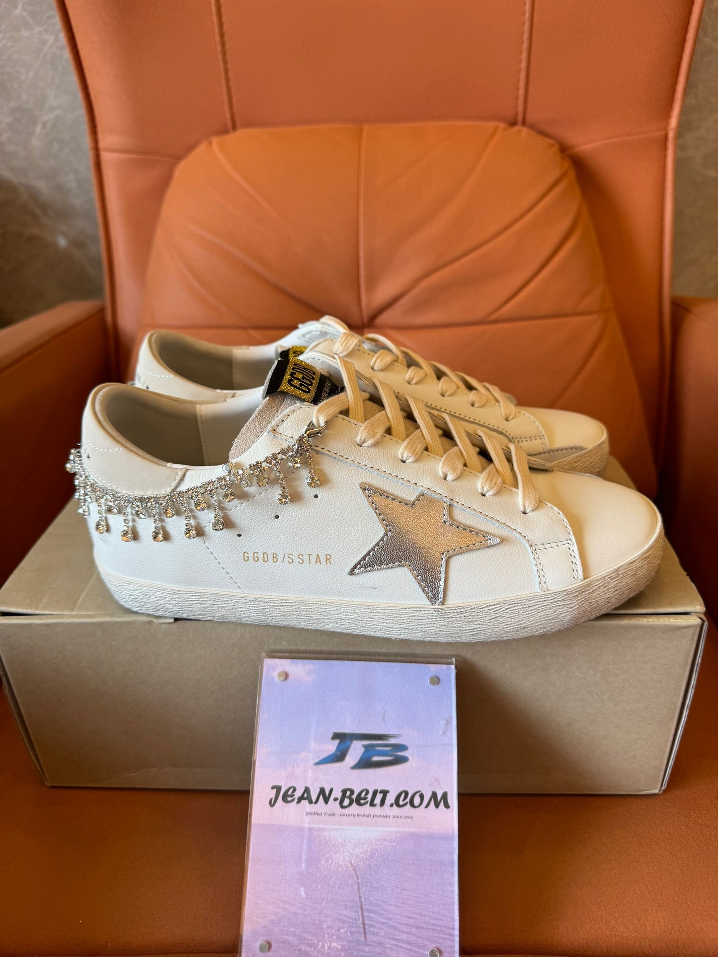 Golden Goose Super-Star crystal-embellished sneakers