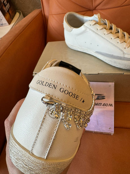 Golden Goose Super-Star crystal-embellished sneakers