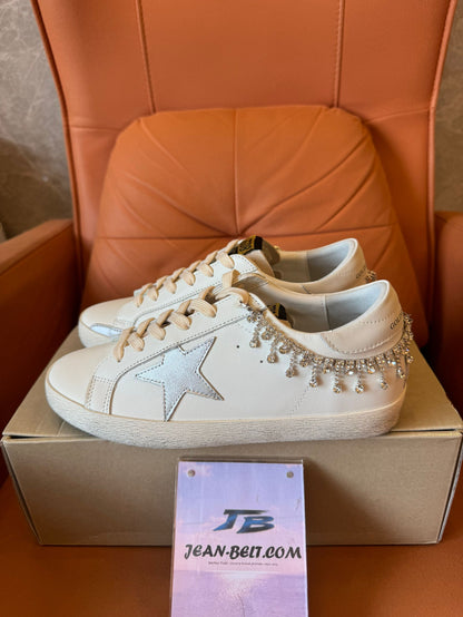 Golden Goose Super-Star crystal-embellished sneakers