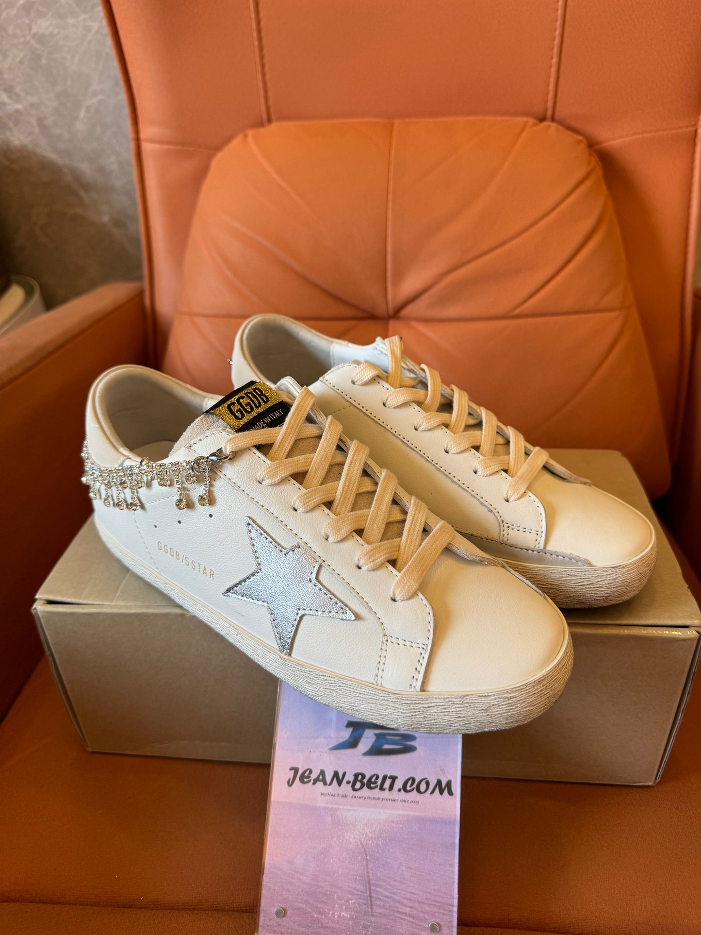 Golden Goose Super-Star crystal-embellished sneakers