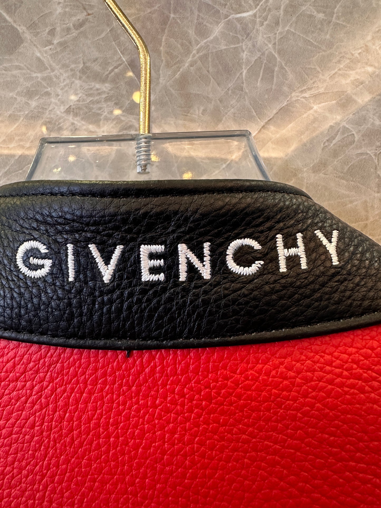 Givenchy racing leather jacket - bold red & black design