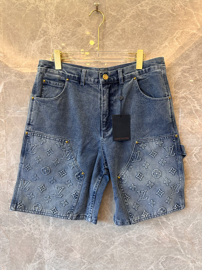 Louis Vuitton monogram denim shorts