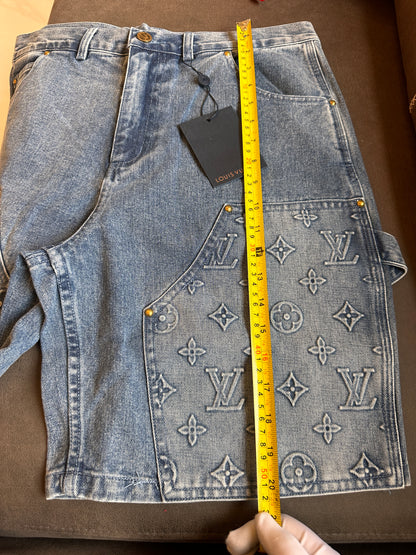 Louis Vuitton monogram denim shorts