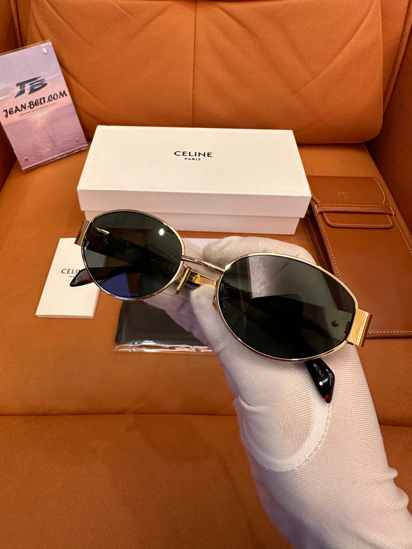 Celine Triomphe oval sunglasses