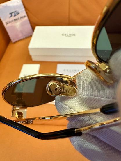 Celine Triomphe oval sunglasses