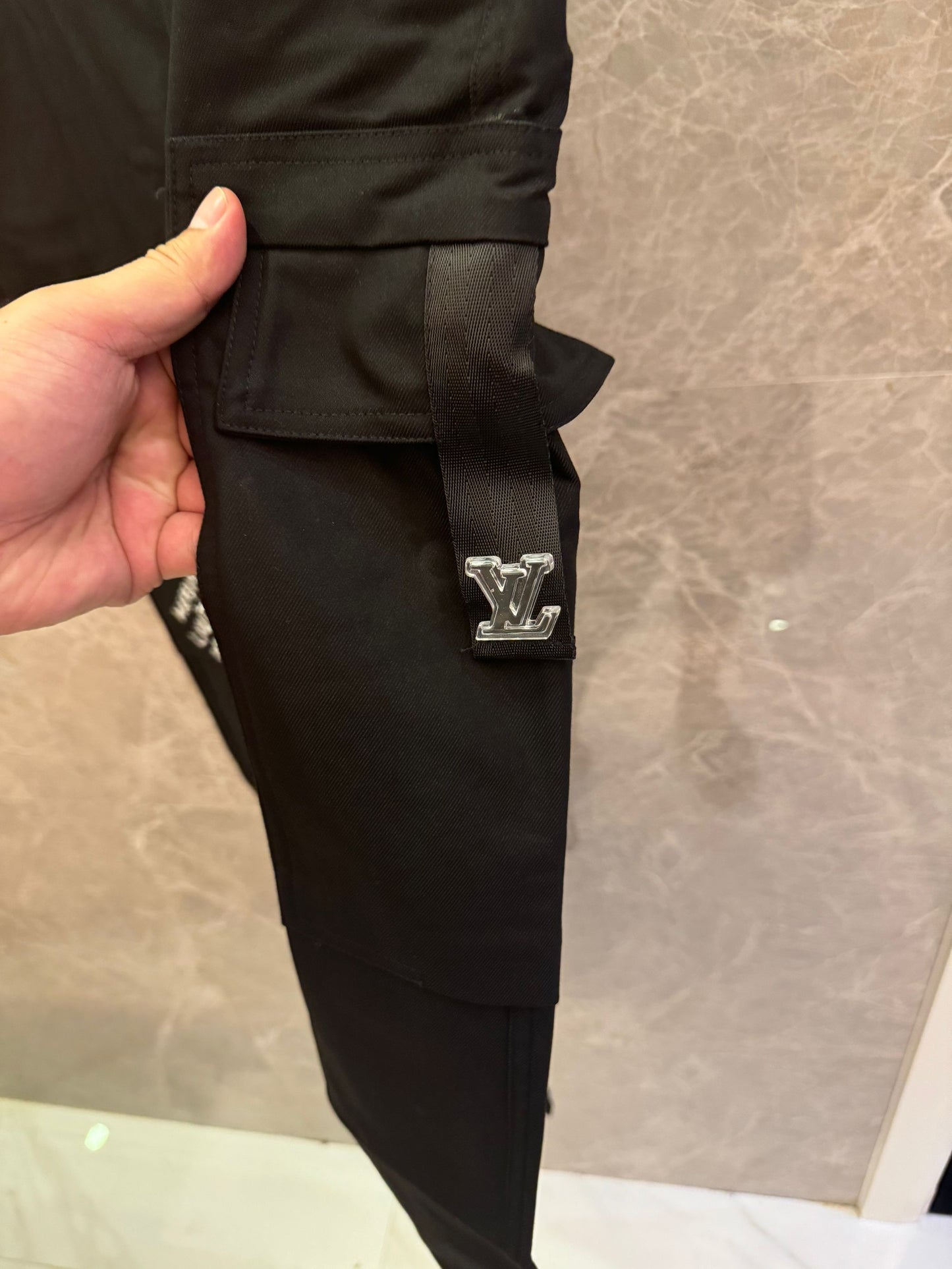 Louis Vuitton cargo pants with embroidered detail