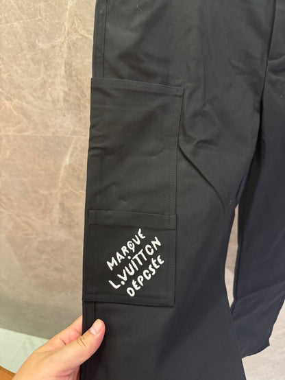 Louis Vuitton cargo pants with embroidered detail