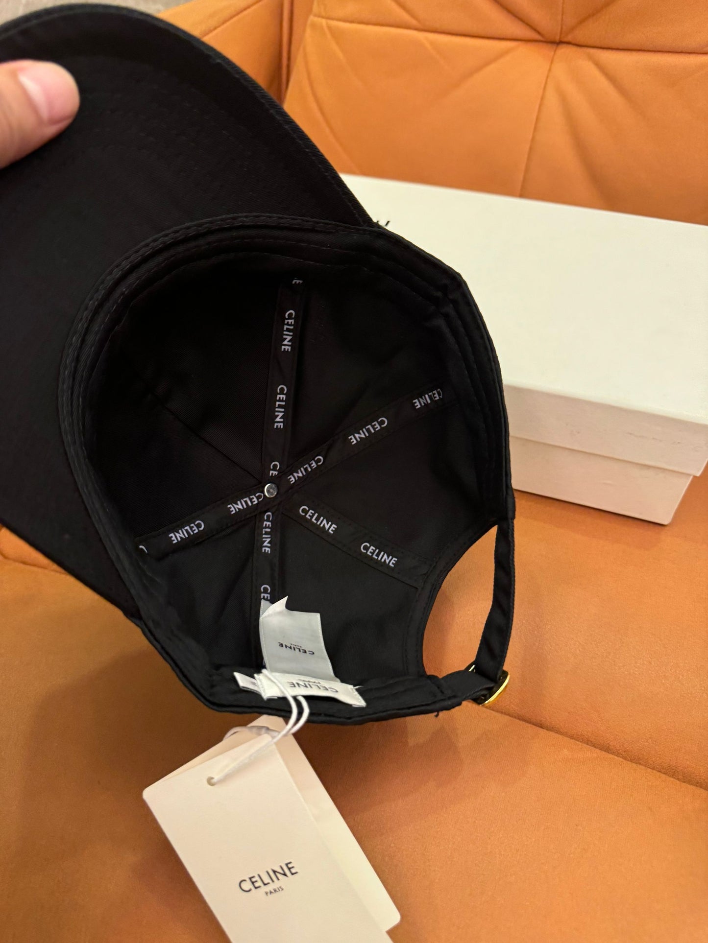 Celine black baseball cap