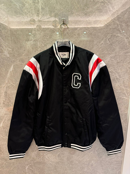 Celine varsity jacket with signature embroidery