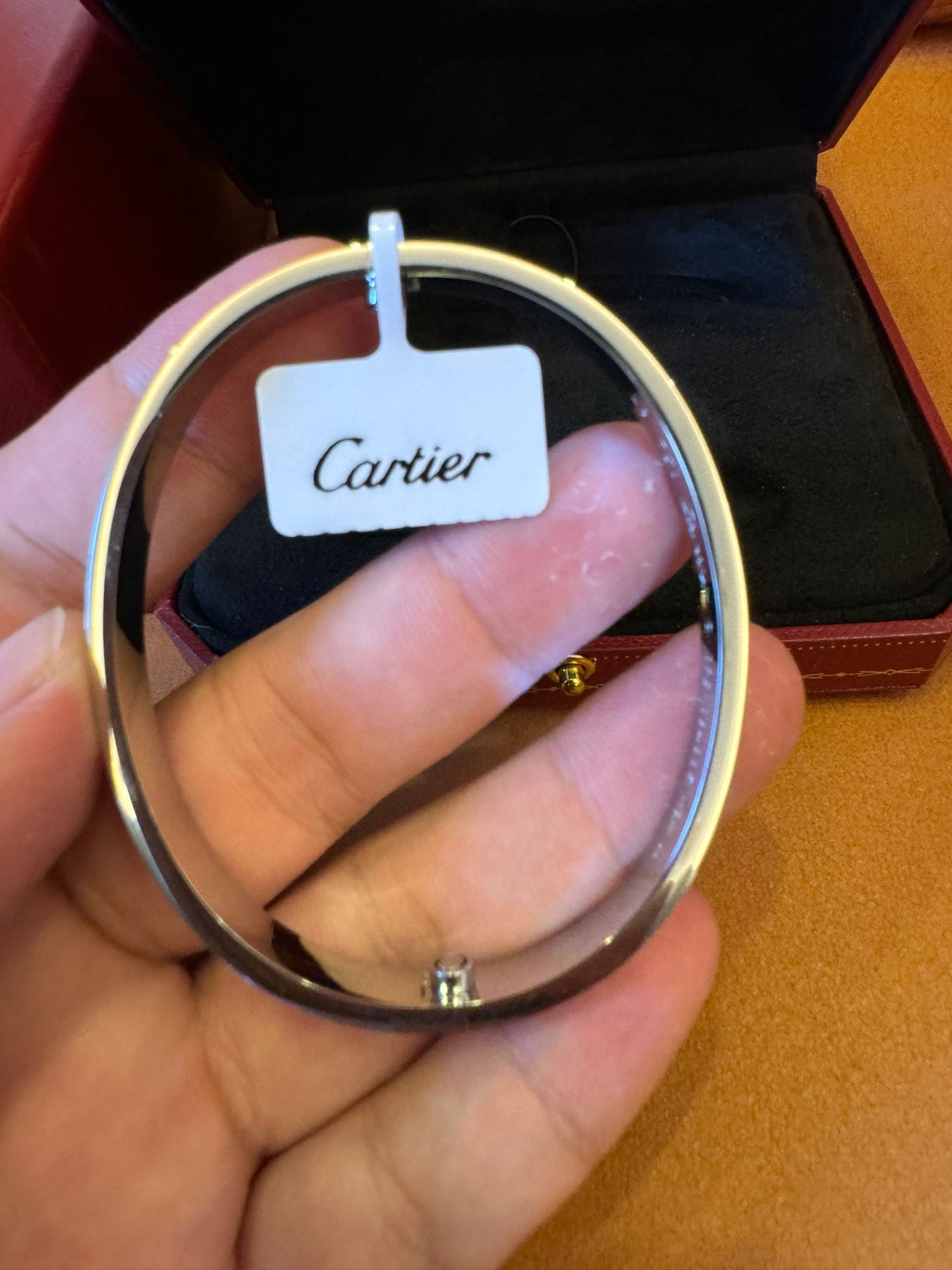 Cartier Love bracelet in white gold with screwdriver