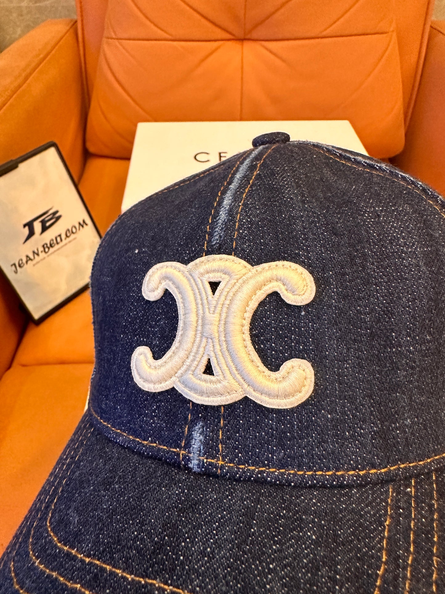 Celine denim baseball cap