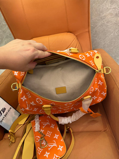 Louis Vuitton monogram orange canvasspeedy bandoulière 30