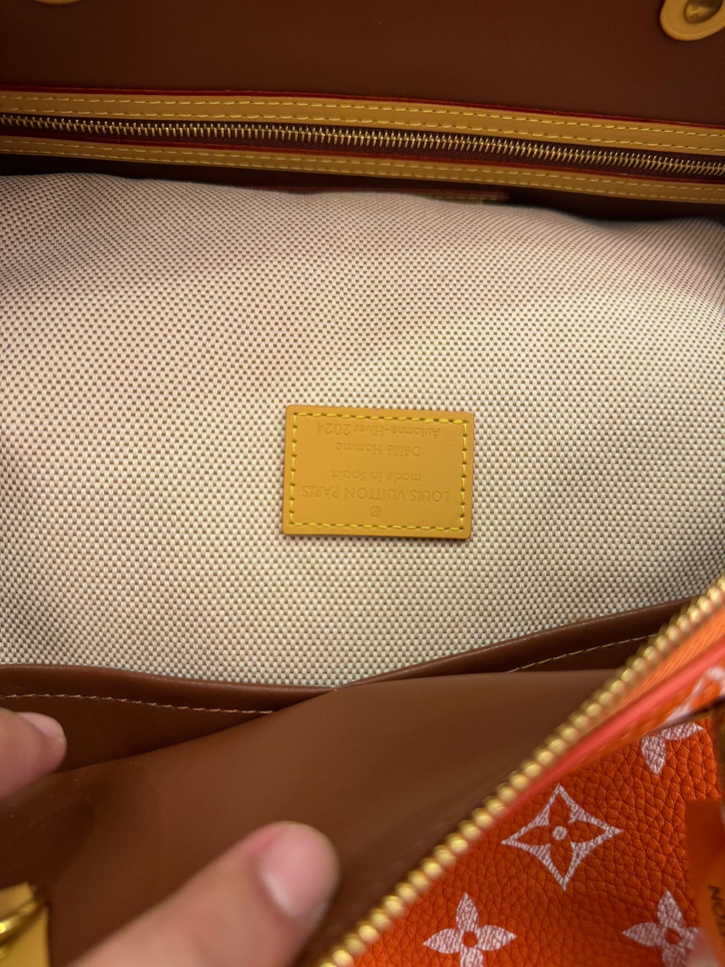 Louis Vuitton monogram orange canvasspeedy bandoulière 30