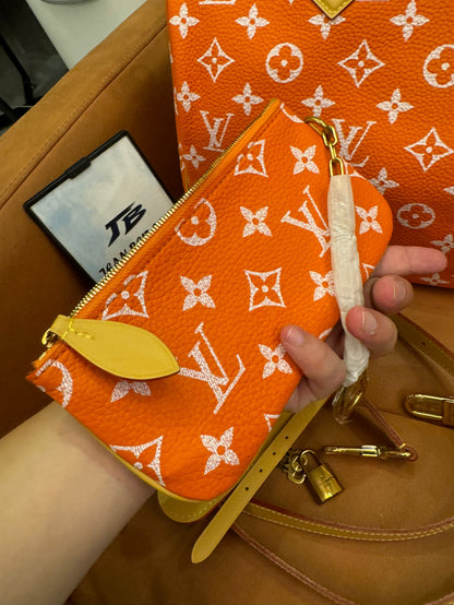 Louis Vuitton monogram orange canvasspeedy bandoulière 30