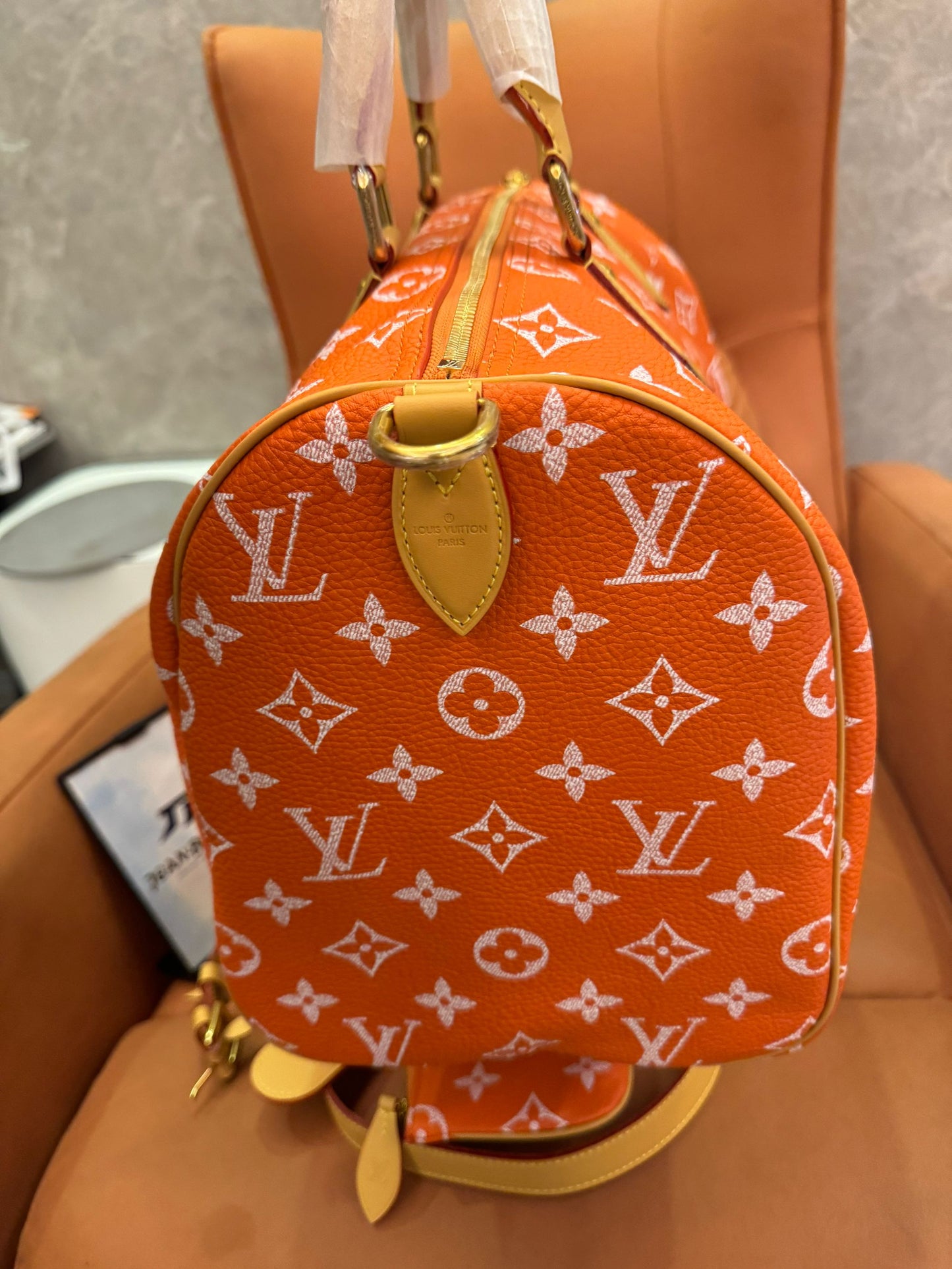 Louis Vuitton monogram orange canvasspeedy bandoulière 30