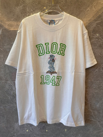 Christian Dior homme logo printed round-neck t-shirt