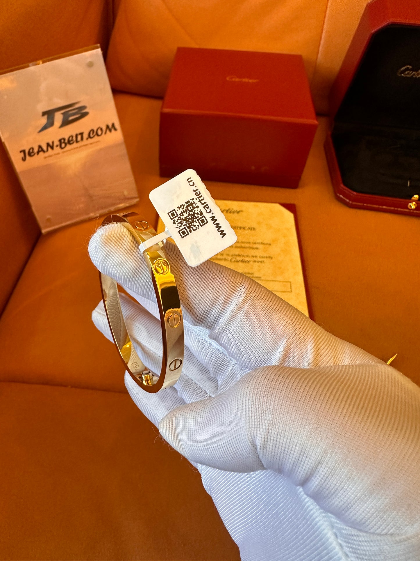 Cartier cnc love screw bracelet classic yellow gold