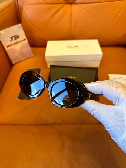 Celine triomphe 52mm oval sunglasses