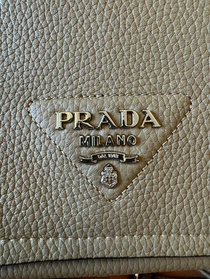 Prada deer-grained leather bag