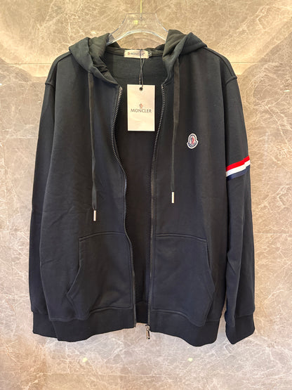 Moncler hoody sweat jacket black