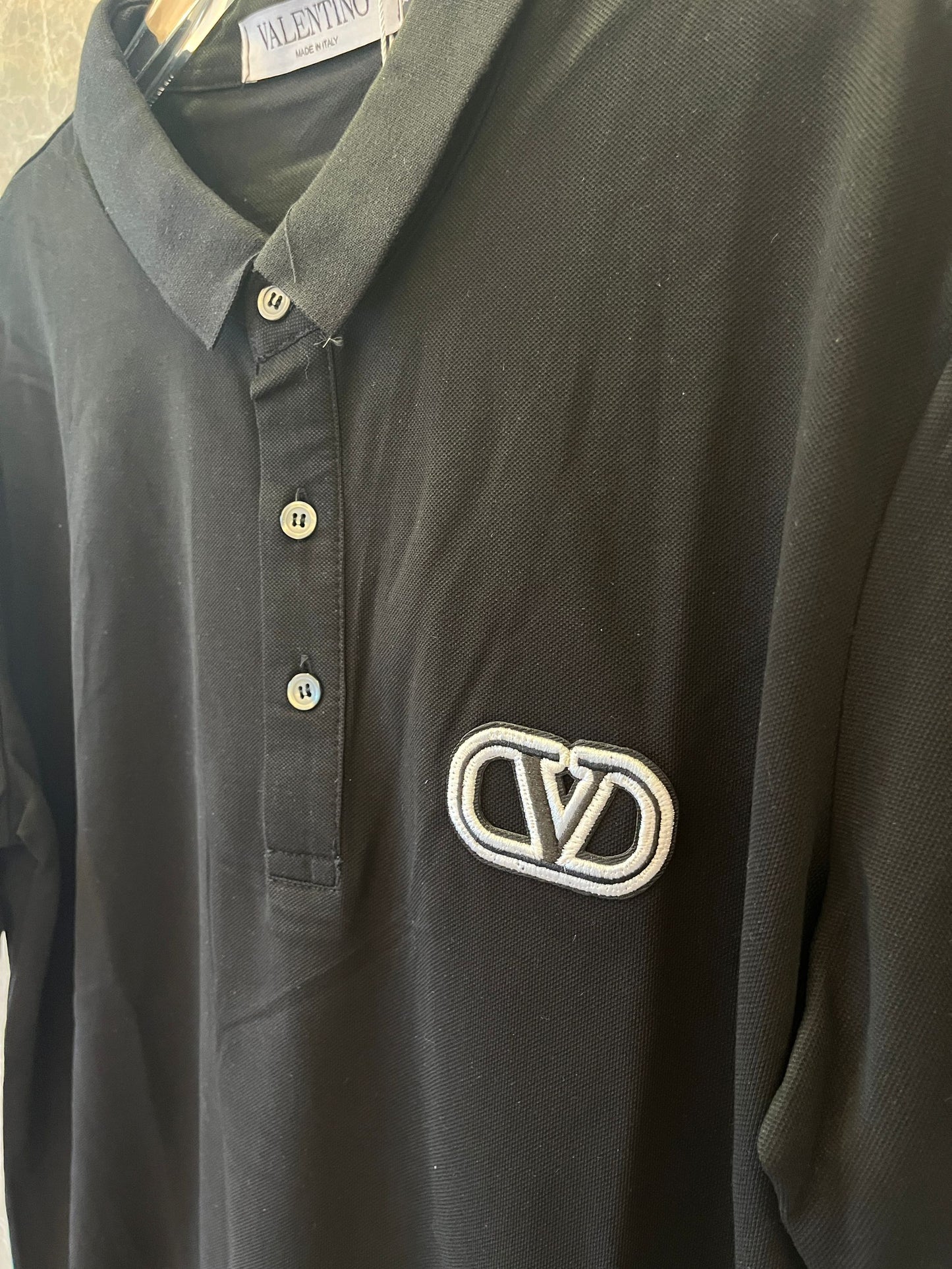 Valentino piqué polo shirt men