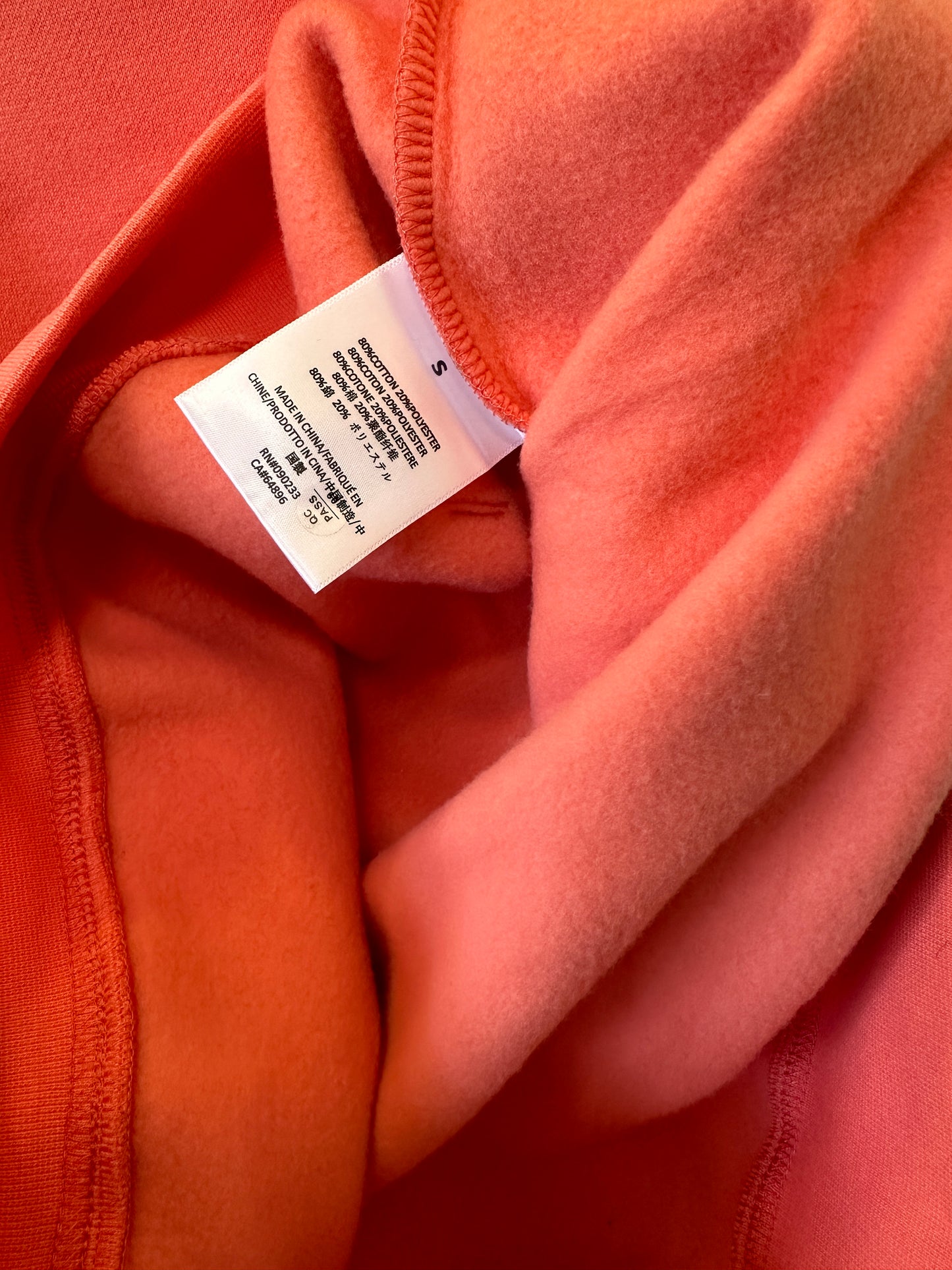 Essentials Fear of God coral hoodie