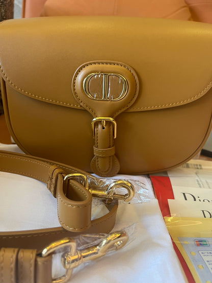 Christian Dior small  Bobby bag brown leather