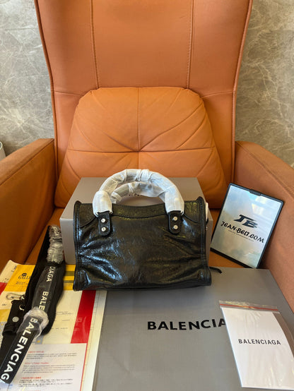 Balenciaga agneau giant 12 mini city black bag