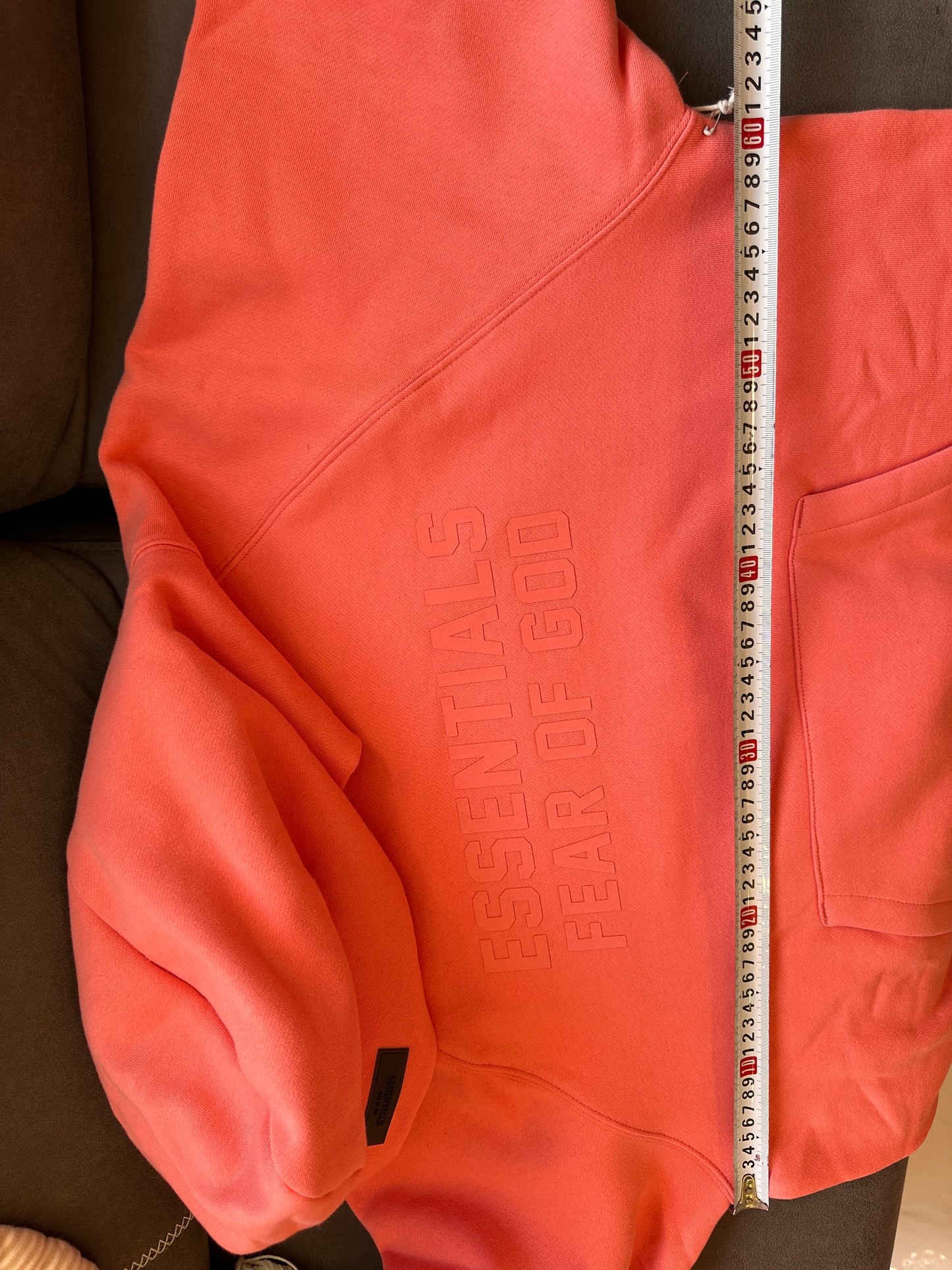 Essentials Fear of God coral hoodie