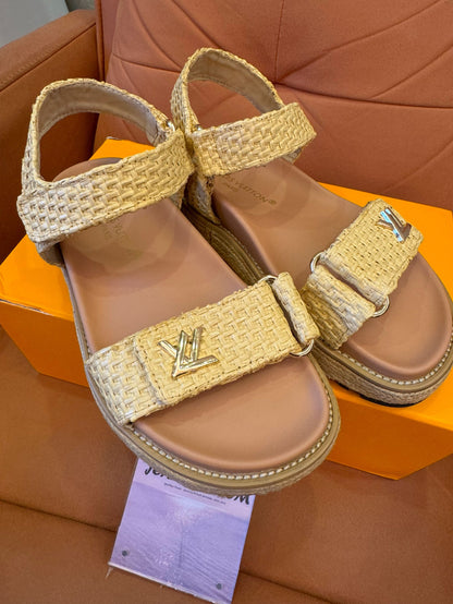 Louis Vuitton bom dia comfort sandals for women