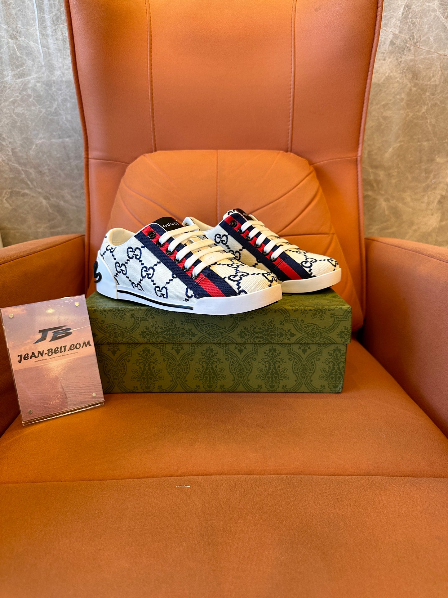 Gucci ace sneakers white monogram size 38-45