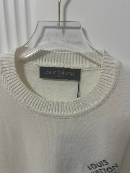 Louis vuitton pin sweater white for men