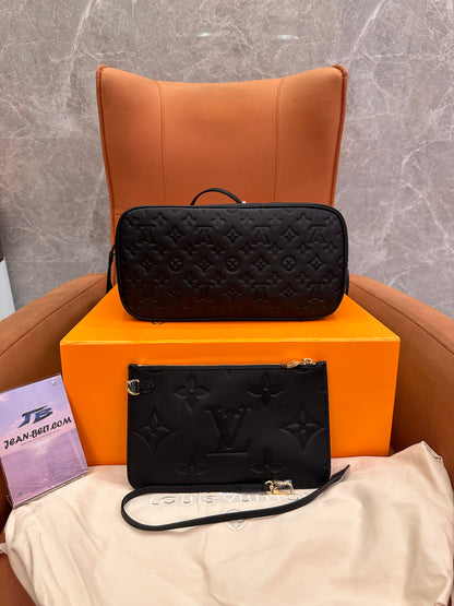 Louis Vuitton monogram emeinte m45685 neverfull mm tote