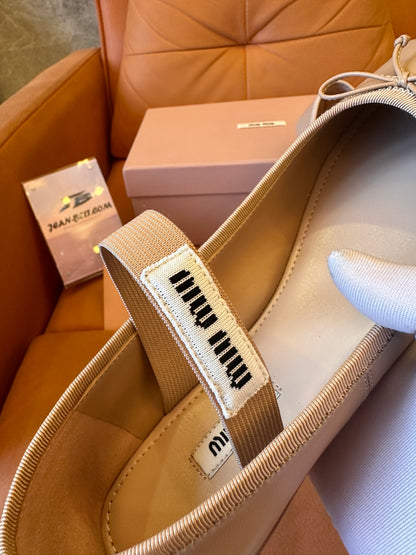 Miumiu ss24 ballet shoes nude