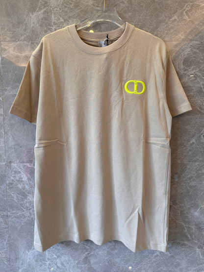 Christian Dior icon t-shirt beige cotton jersey