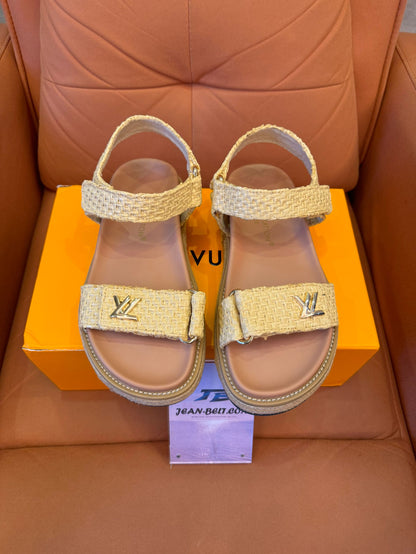 Louis Vuitton bom dia comfort sandals for women