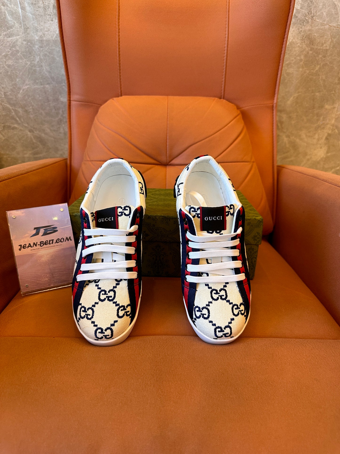 Gucci ace sneakers white monogram size 38-45