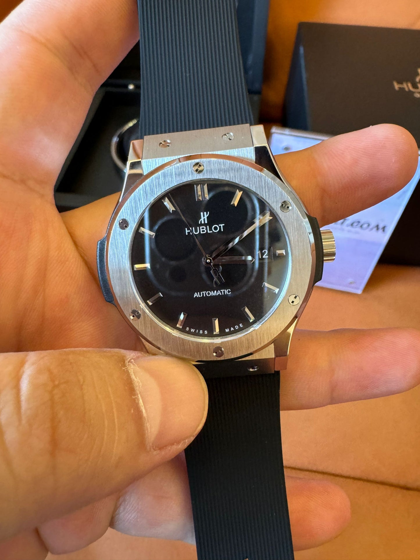 Hublot automatic watch 42mm black