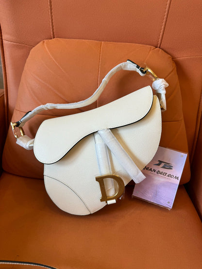 Dior saddle bag for women white