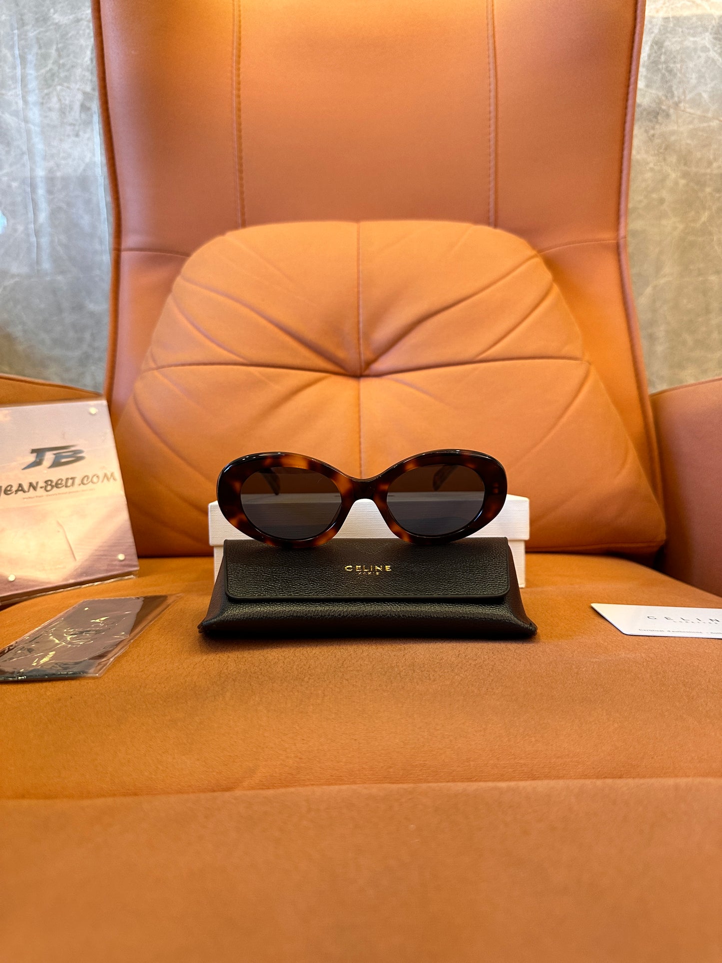 Celine triomphe 52mm oval sunglasses